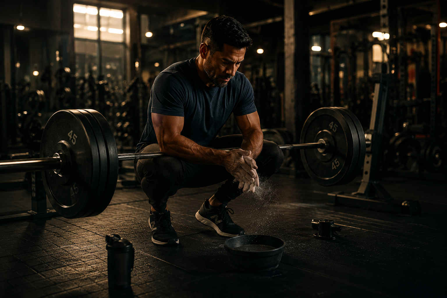 Man in gym rebuilding confidence